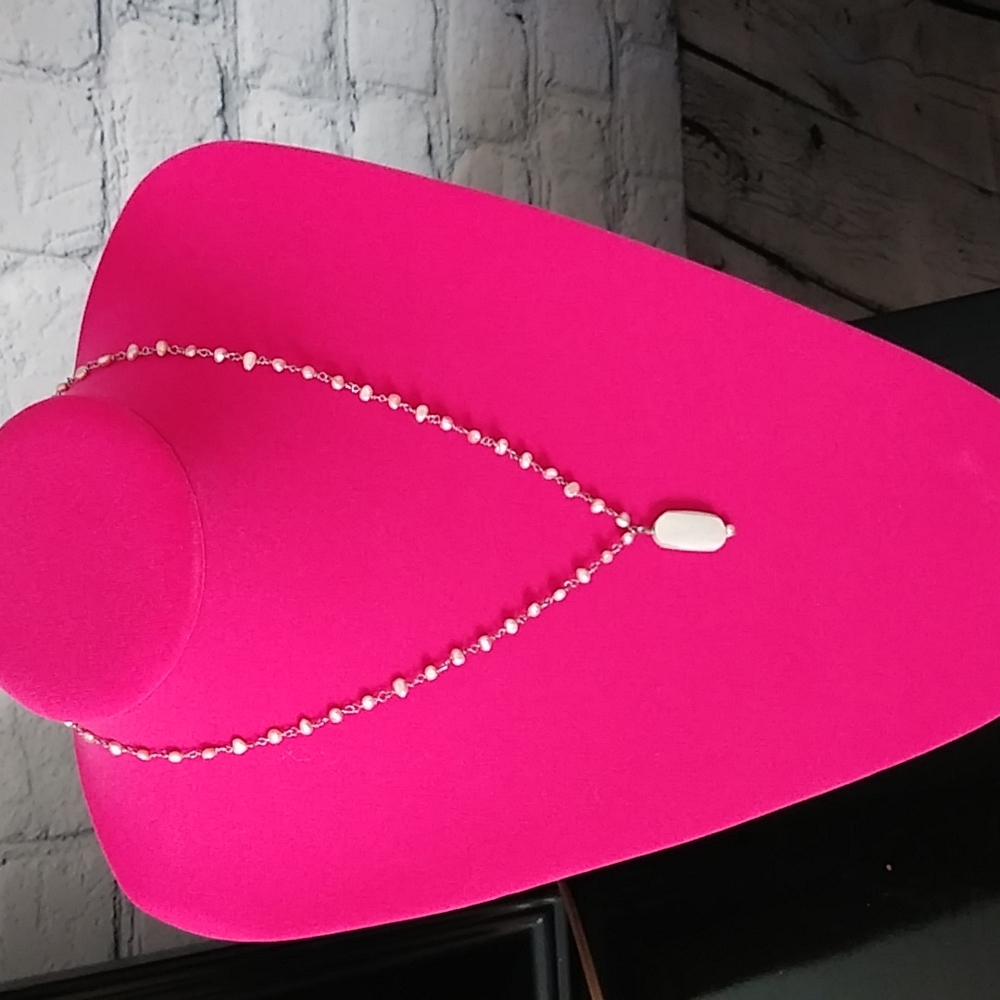 NECKLACE BEIGE/PINK